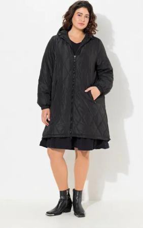 Ulla Popken Wintermantel HYPRAR Leichtstepp-Mantel wasserabweisend