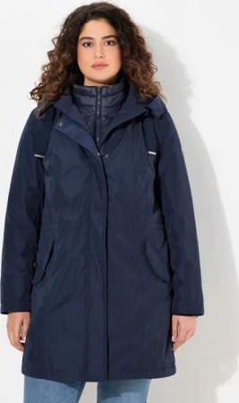 Ulla Popken Wintermantel HYPRAR Performance-Parka Stehkragen Kapuze