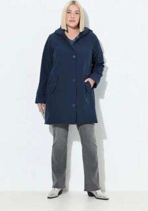 Ulla Popken Wintermantel HYPRAR Softshell-Mantel wasserabweisend Kapuze