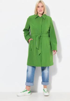 Ulla Popken Wintermantel HYPRAR Softshell-Trenchcoat wasserabweisend Gürtel