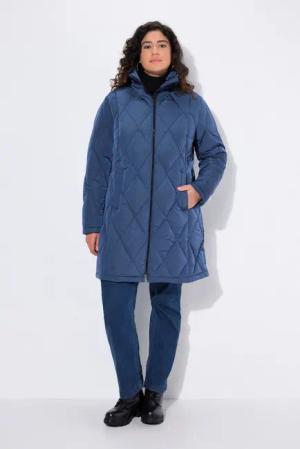 Ulla Popken Wintermantel HYPRAR Steppmantel wasserabweisend Kapuzenkragen