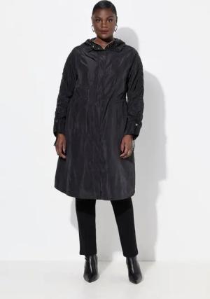 Ulla Popken Wintermantel Mantel A-Linie wasserabweisend Kapuzenkragen