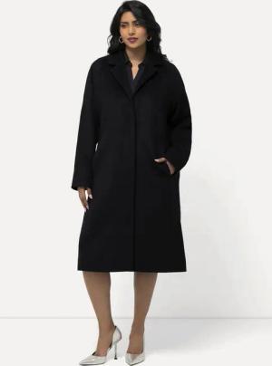 Ulla Popken Wintermantel Mantel Schusterstich Reverskragen Knopfleiste