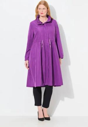 Ulla Popken Wintermantel Mantel wasserabweisend Kapuze 2-Wege-Zipper