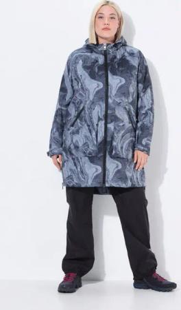 Ulla Popken Wintermantel Regenmantel wasserdicht A-Linie Seiten-Zipper