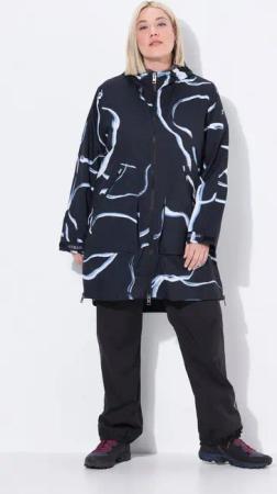 Ulla Popken Wintermantel Regenmantel wasserdicht A-Linie Seiten-Zipper
