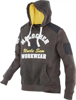 UncleSam Strickfleecehoody oliv melange Gr. S