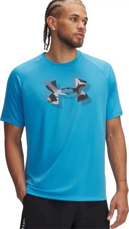 Under Armour - Tech Fill Print T-Shirt Herren ether blue