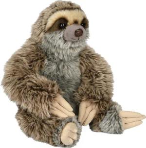 Uni-Toys Kuscheltier Faultier, sitzend - 25 cm (Höhe) - Plüsch-Wildtier - Plüschtier, zu 100 Prozent recyceltes Füllmaterial