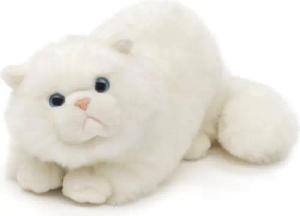 Uni-Toys Kuscheltier Perserkatze, liegend - 31 cm (Länge) - Plüsch-Katze, Plüschtier, zu 100 % recyceltes Füllmaterial