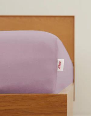 Unifarbenes Spannbettlaken aus reiner Baumwolle