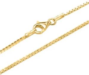 Unique Silberkette Unique Venezianerkette 1,2 mm aus vergoldetem 925er Silber Länge: 40cm