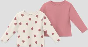 Unisex Doppelpack Langarmshirts in Rippstruktur