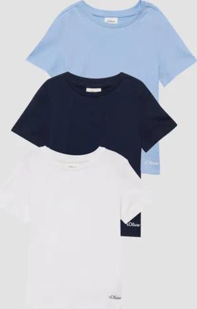 Unisex Dreierpack T-Shirts mit Logoprint