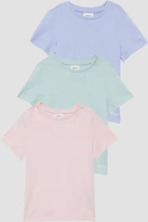 Unisex Dreierpack T-Shirts mit Logoprint