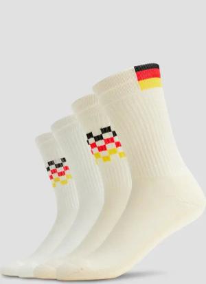 Unisex Socken mit Deutschland-Print im 2er-Pac