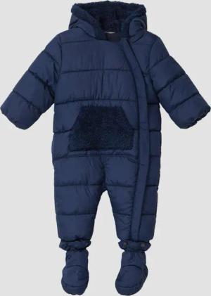 Unisex Wattierter Overall mit Kapuze