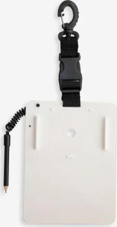 Unterwasser-Schreibtafel SCD mit Befestigungshaken und Stift mit Schnur