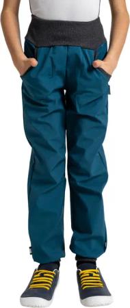 Unuo, Kinder Softshellhose ohne Futter Street, Petrolblau