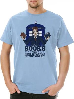 Urban Backwoods Print-Shirt Books Are Weapons Herren T-Shirt Best World Bücher Buch Book Love (1-tlg) Liebe Lehrer Bibliothekar Addiction