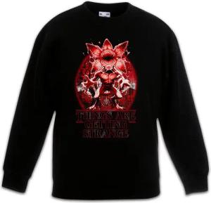Urban Backwoods Sweatshirt Things Are Getting Strange Kinderpullover Eleven 80s Eighties Stranger (1-tlg) Horror Joyce Jane Kids