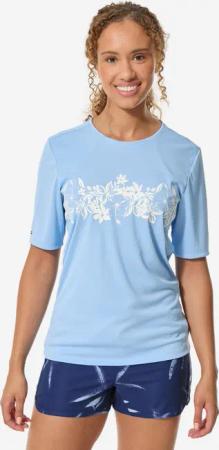 UV-Shirt kurzarm Damen Malou Aloha blau