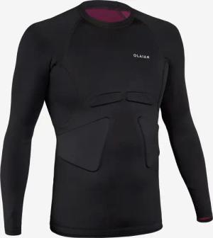 UV-Shirt Surf-Top Herren für Komfort beim Paddeln schwarz/rot