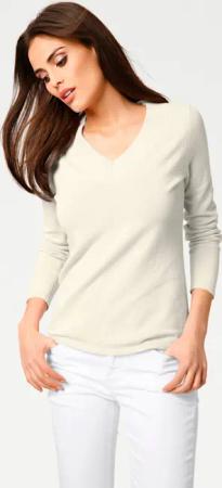 V-Ausschnitt-Pullover