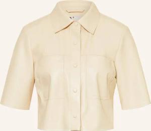 V by Vera Mont Hemdbluse in Lederoptik