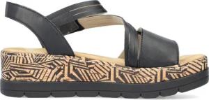 V3964-02 Plateau Sandaletten schwarz Damen 42