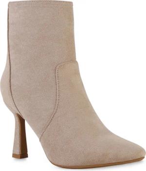 VAN HILL 840742 Stiefelette Damen Leicht Gefütterte Klassische Stiefeletten Spitz Basic