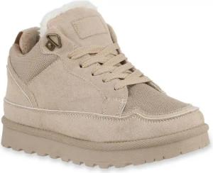 VAN HILL 841868 Sneaker Damen Warm Gefütterte Sneaker Low Bequeme Profil-Sohle
