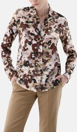 VAN LAACK - Bluse Modern Fit Dessiniert - Größe 38 - braun