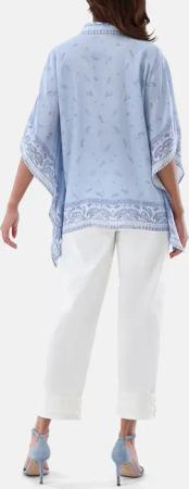 VAN LAACK - Bluse Modern Fit Uni - Größe 34 - blau