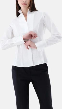 VAN LAACK - Bluse Modern Fit Uni - Größe 34 - weiß