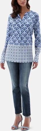 VAN LAACK - Bluse Modern Fit Uni - Größe 36 - blau