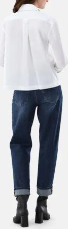 VAN LAACK - Bluse Modern Fit Uni - Größe 42 - weiß