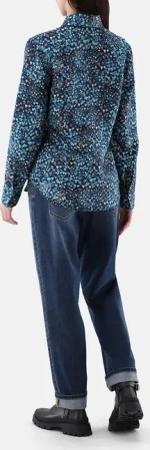 VAN LAACK - Bluse Modern Fit Uni - Größe 44 - blau