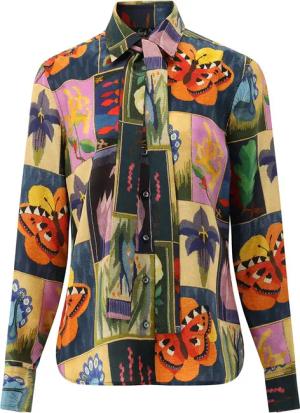 VAN LAACK - Bluse Modern Fit Uni - Größe 44 - bunt