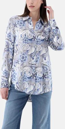 VAN LAACK - Bluse Modern Fit Uni - Größe 46 - grau