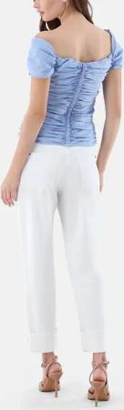 VAN LAACK - Bluse Slim Fit Uni - Größe 46 - blau