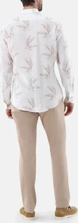 VAN LAACK - Hemd Tailor Fit Druck - Größe S - braun