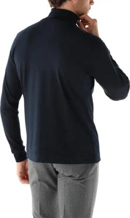 VAN LAACK - Longsleeves Polo Uni - Größe 4XL - blau