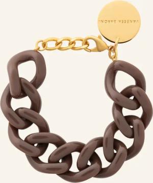 VANESSA BARONI Armband FLAT CHAIN BRACELET CHOCOLATE BROWN by GLAMBOU