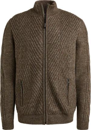 Vanguard Strickjacke Structure Wool Blend Braun - Größe M