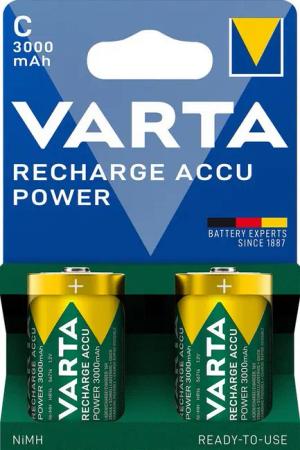 VARTA 2 x 56714 Akku C 3000mAh Recharge Accu Power NiMH im 2er Blister Akkupacks