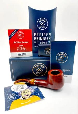 VAUEN Handpfeife Classic 3940 Pfeife Set inkl. Filter, Reiniger, Aufkleber und Hölzer, (5-St., 5 teilig), made in Germany