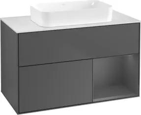 V&B Waschtischunterschrank Finion 100x60,3 cm, Rg r Anthrac. m, Anthrac. m