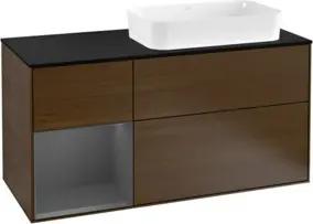 V&B Waschtischunterschrank Finion 120cm, Pl b m, Rg li Anthrac. m, wal ven