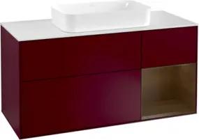 V&B Waschtischunterschrank Finion 120cm, Pl wh. m, Reg re wal ven, Peo m